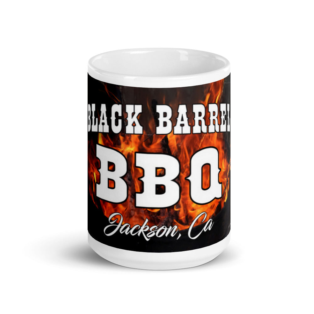 White glossy mug